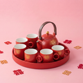 Wedding Tea Set Double Happiness Ceramic Gift Set