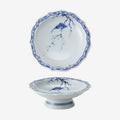 Japanese Ceramic Plate – Arita Ware Edanagi Blue Bird