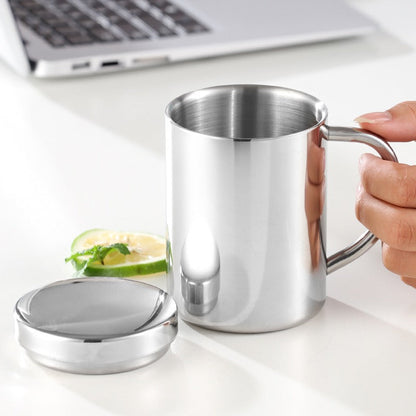 Double-Wall Stainless Steel Tea Cup | 200ml 280ml Hot Cold