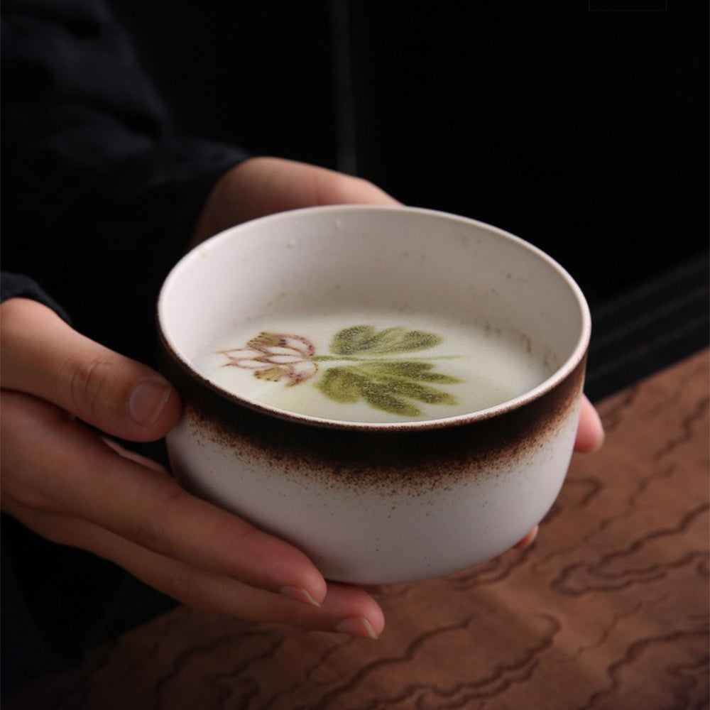 Matcha Tea Set Ceramic Chawan Bowl Bamboo Whisk 6-Piece Kit