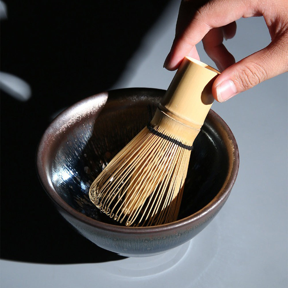 Matcha Set Tenmoku Jian Zhan Ceramic 6-Piece Handmade