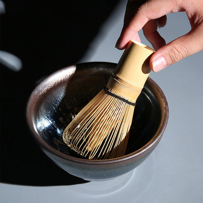 Matcha Set Tenmoku Jian Zhan Ceramic 6-Piece Handmade