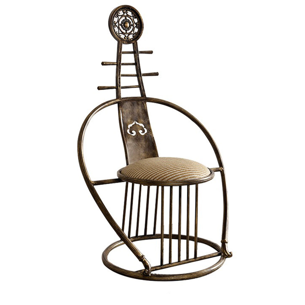 Solid Wood Iron Pipa Tea Table Set | Chinese Zen 5-Piece