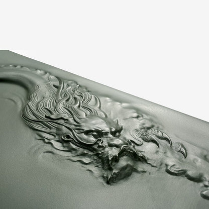 Stone Tea Tray Dragon Carving Tianluo Green Gongfu 3 Sizes