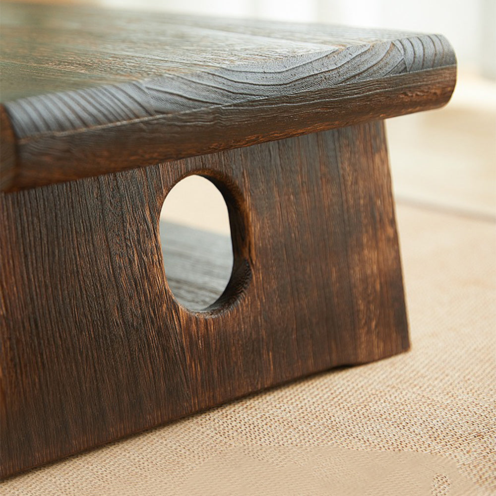 Foldable Tatami Low Table Solid Wood Japanese Floor Desk
