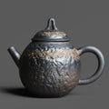 Teapot | Dehua Kiln Gold Glaze Hammered Stone Texture