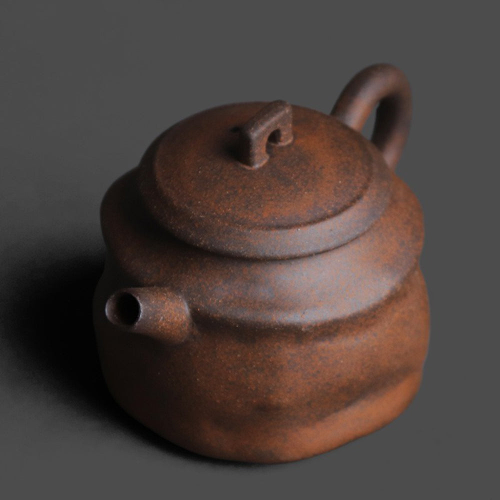 Old Rock Clay Teapot | Hand-Pinched Pavilion Multi-Fired