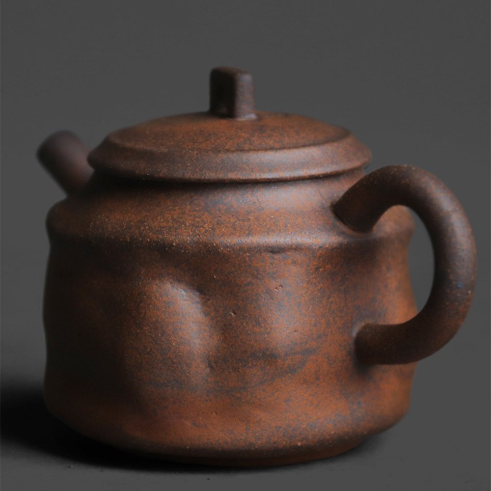 Old Rock Clay Teapot | Hand-Pinched Pavilion Multi-Fired