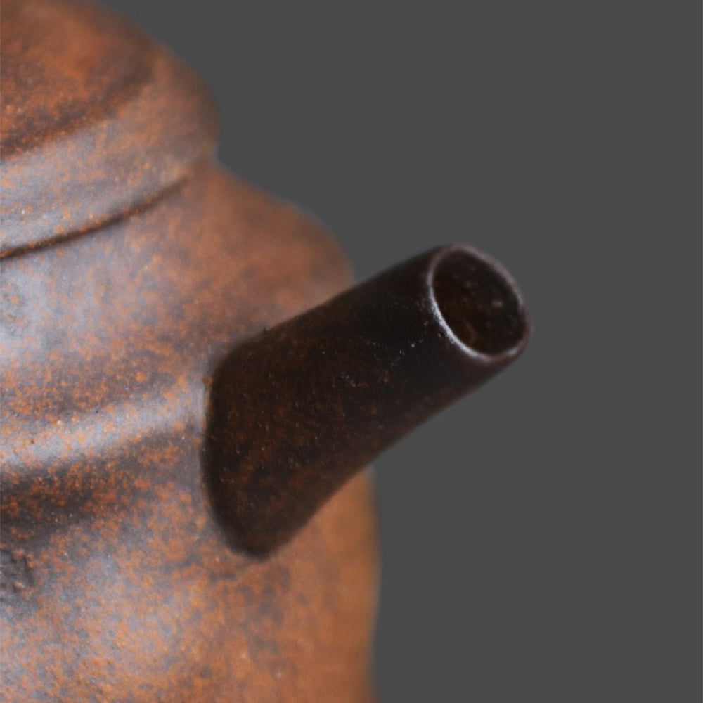 Old Rock Clay Teapot | Hand-Pinched Pavilion Multi-Fired