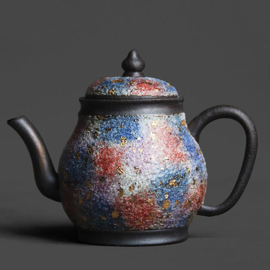 Rock Mineral Sandstone Teapot | Colorful Mineral Glaze 120ml