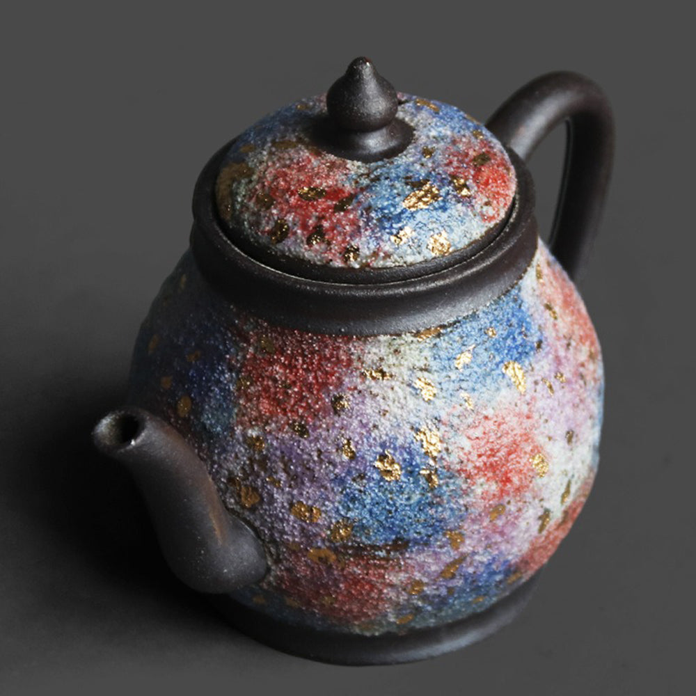 Rock Mineral Sandstone Teapot | Colorful Mineral Glaze 120ml