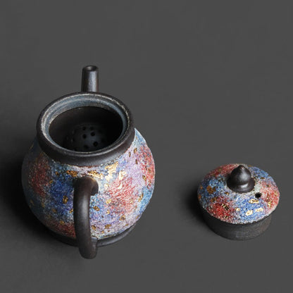 Rock Mineral Sandstone Teapot | Colorful Mineral Glaze 120ml