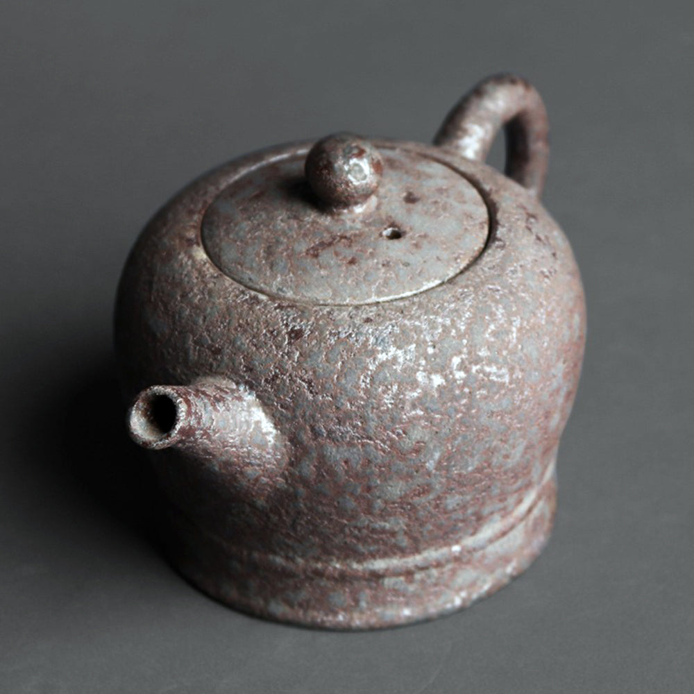 Wood-Fired Rust Spot Clay Teapot | Chai Kiln Handmade 210ml