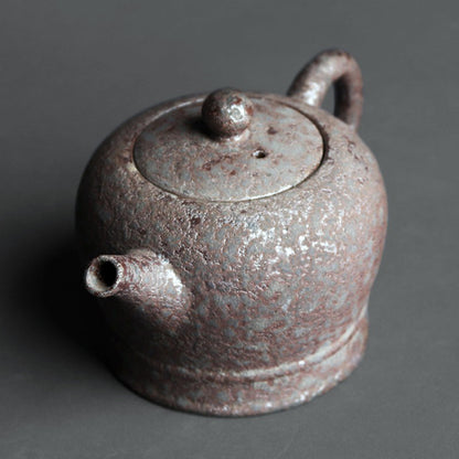 Wood-Fired Rust Spot Clay Teapot | Chai Kiln Handmade 210ml