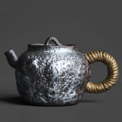 Japanese Stone Clay Teapot Old Rock Gyokko Kiln 150ml