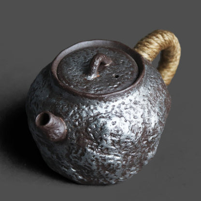 Japanese Stone Clay Teapot Old Rock Gyokko Kiln 150ml