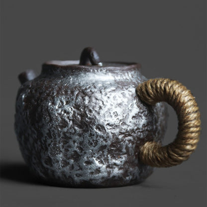 Japanese Stone Clay Teapot Old Rock Gyokko Kiln 150ml