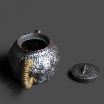 Japanese Stone Clay Teapot Old Rock Gyokko Kiln 150ml