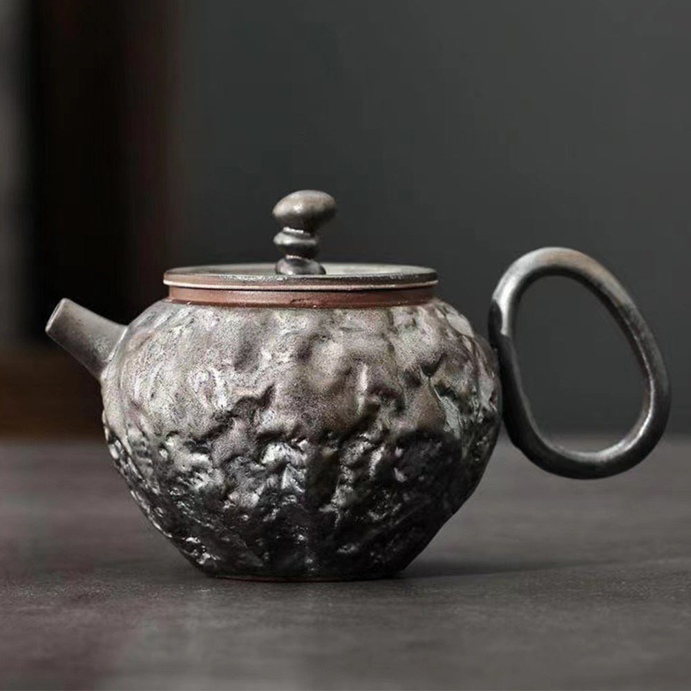 Japanese Ceramic Teapot Kiln Glaze Gyokko Stone 170ml