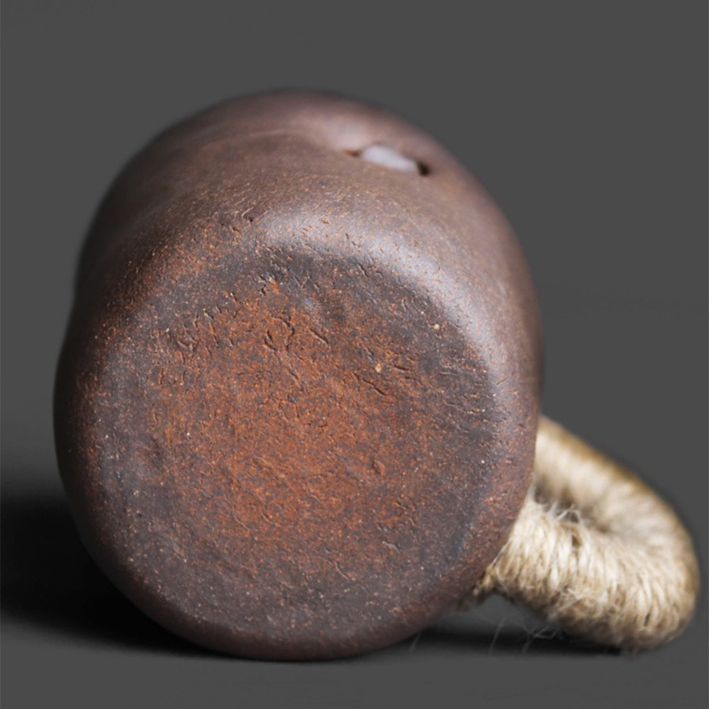 Rock Clay Filter Tea Cup with Lid | Handmade Zen
