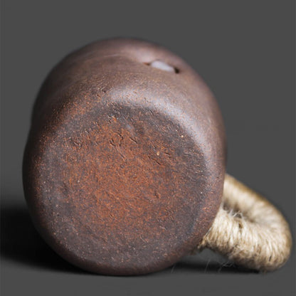 Rock Clay Filter Tea Cup with Lid | Handmade Zen