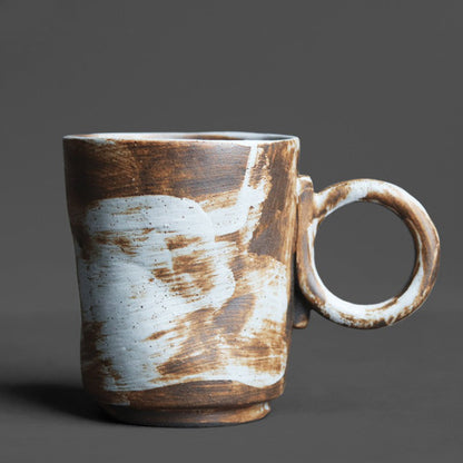 Wabi-Sabi Pottery Mug | Kiln-Fired Jupiter Glaze | 160ml