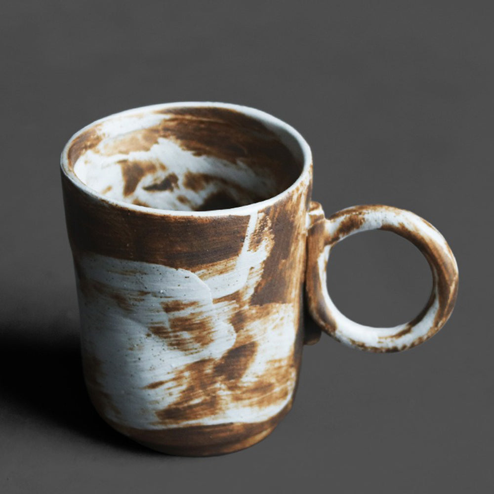 Wabi-Sabi Pottery Mug | Kiln-Fired Jupiter Glaze | 160ml