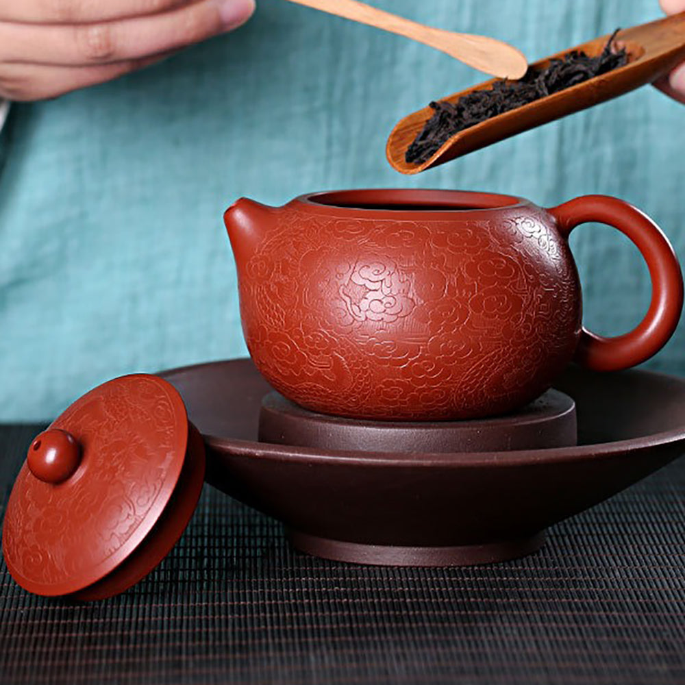 Purple Clay Teapot Yixing Dahongpao Dragon Cloud Xi Shi