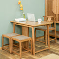 Bamboo Tea Table Set – Chinese Style with 3 Chairs