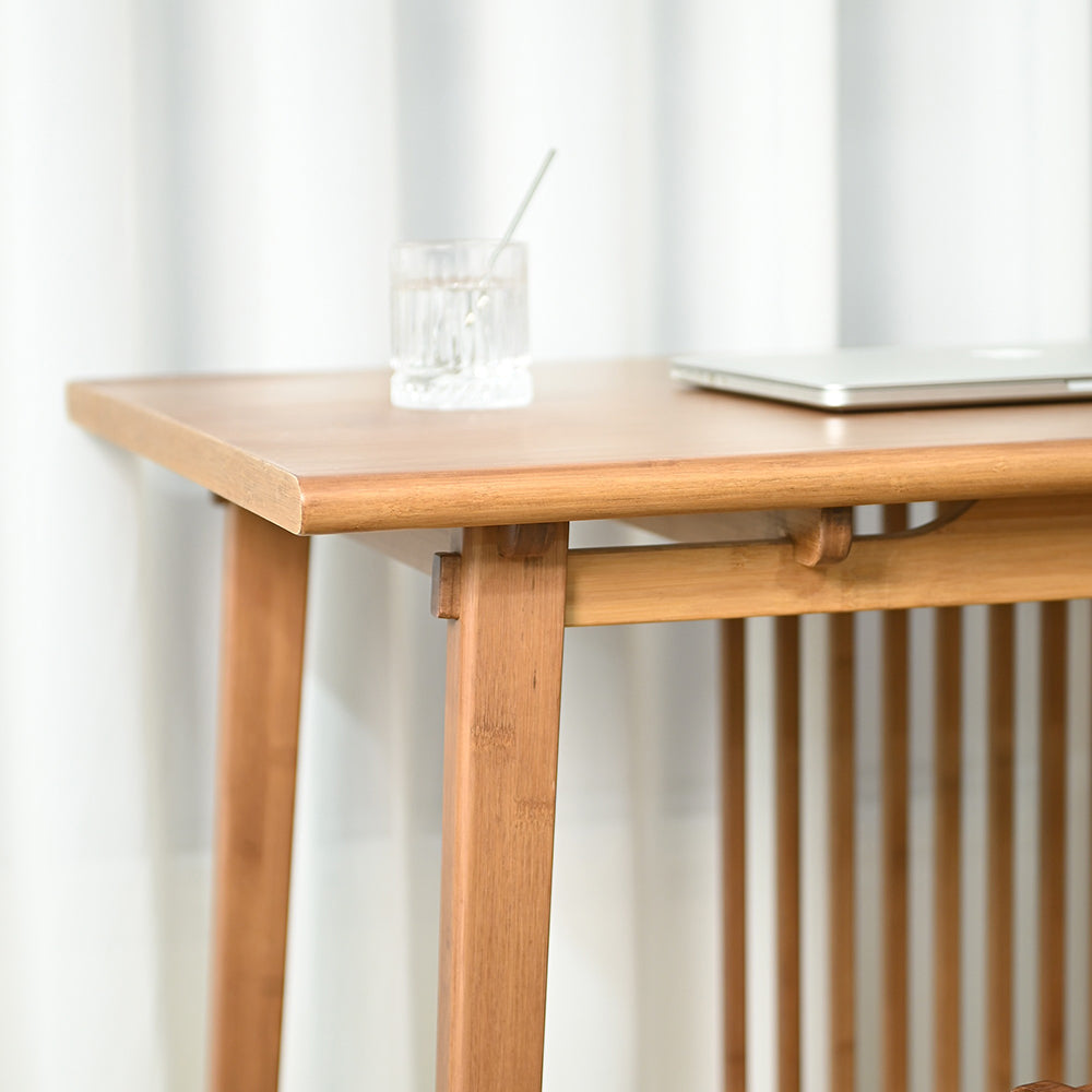 Bamboo Tea Table Set – Chinese Style with 3 Chairs