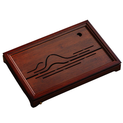 Bamboo Tea Tray Hollow Mountain Moon Nan Bamboo Drainage
