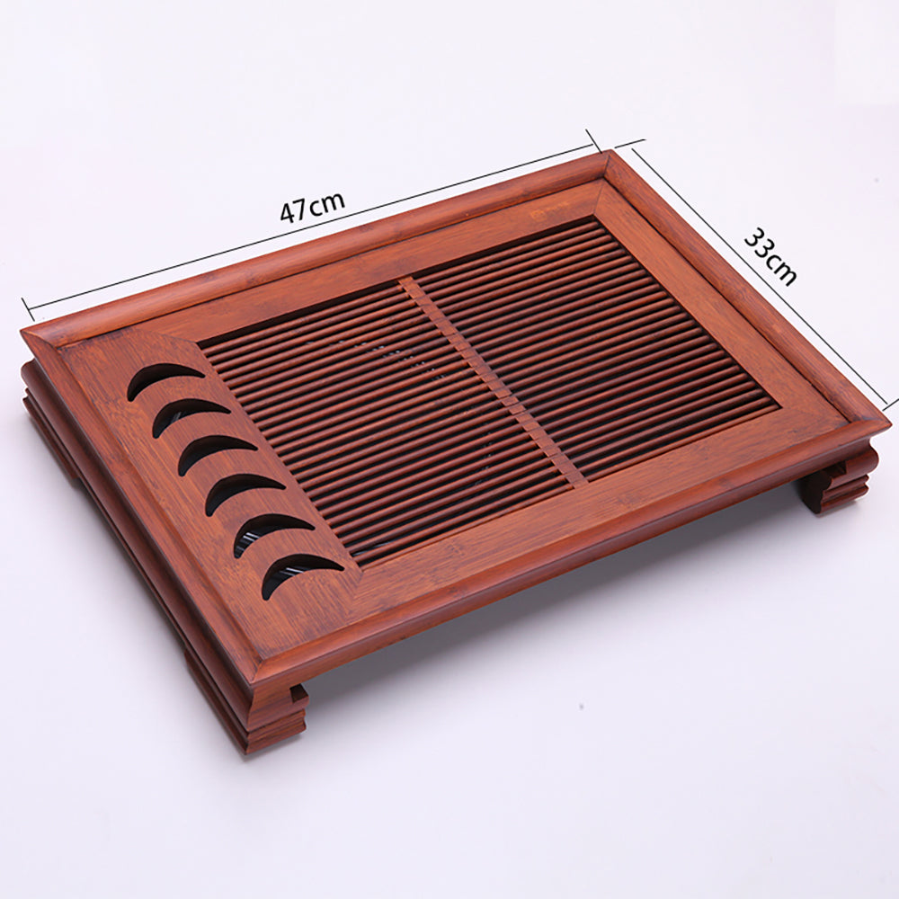 Solid Wood Tea Tray Gongfu Tea Table with Drawer