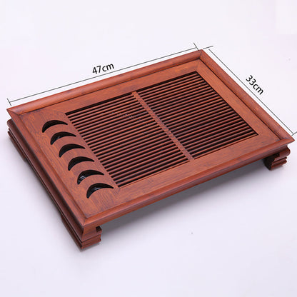Solid Wood Tea Tray Gongfu Tea Table with Drawer