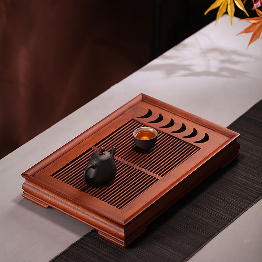 Solid Wood Tea Tray Gongfu Tea Table with Drawer