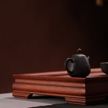 Solid Wood Tea Tray Gongfu Tea Table with Drawer