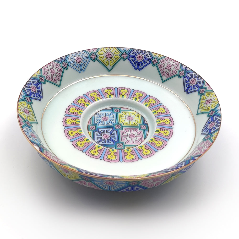Gaiwan Enamel Color Peony Porcelain – 200ml Plum Blossom Tea Bowl