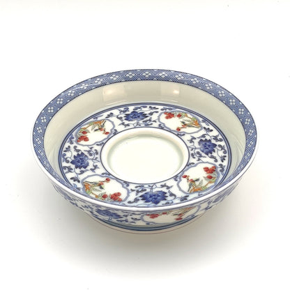Gaiwan 180ml – Blue & White Porcelain with Red Underglaze Magpie