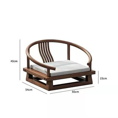 Elm Wood Tatami Tea Table Set Japanese Low Floor Table & Chairs