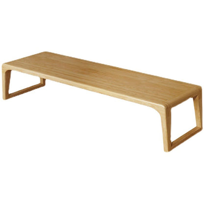 Elm Wood Tatami Tea Table Set with Chairs Low Table