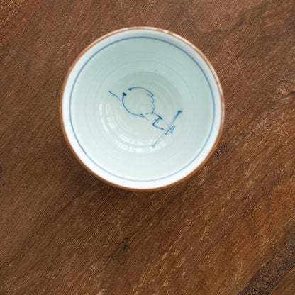 Japanese Tea Cup Set of 5 – Hasami Ware Aizome Indigo