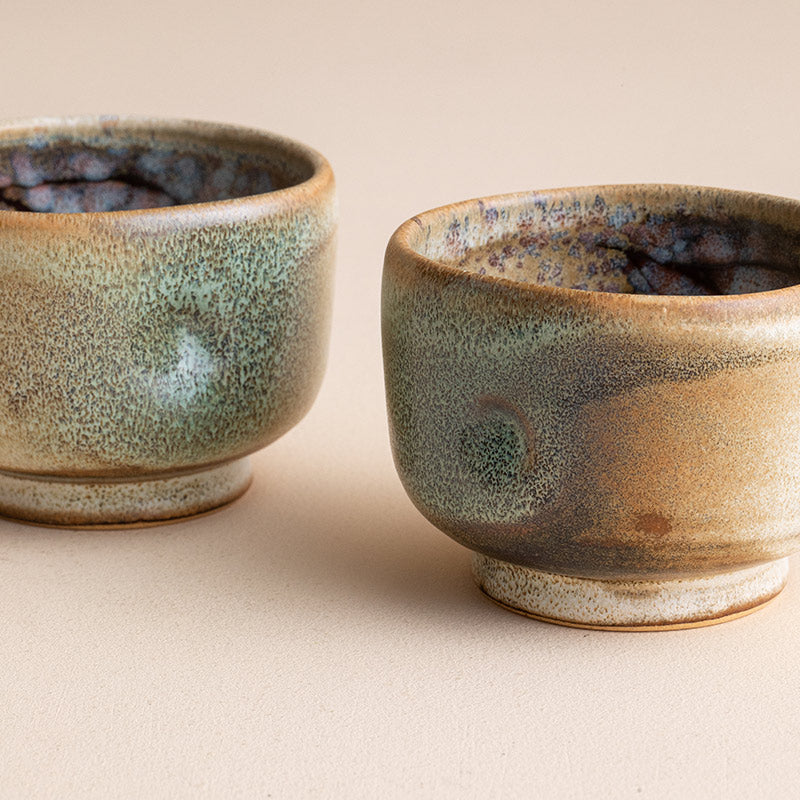 Tea Cup Set of 5 – Nunobiki Ware Yukifubuki Handcrafted Ceramic