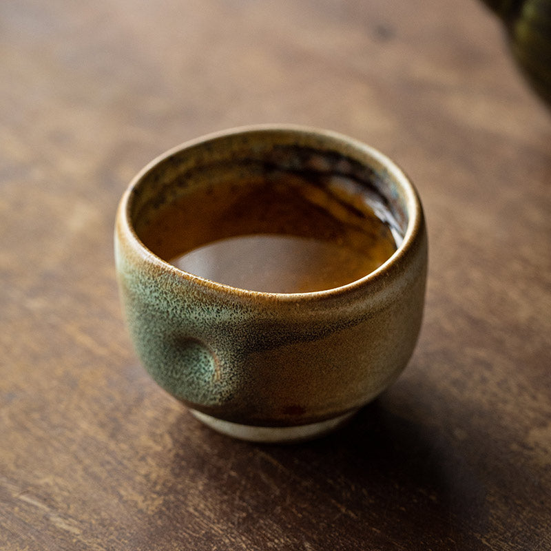 Tea Cup Set of 5 – Nunobiki Ware Yukifubuki Handcrafted Ceramic