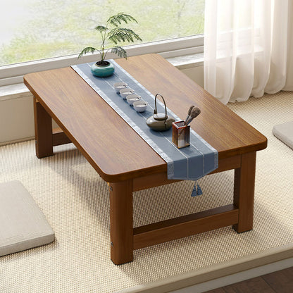 Foldable Wood Tea Table Japanese Low Picnic Floor Desk 4 Sizes