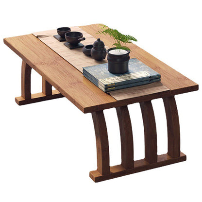 Chinese Arched Low Tea Table Bamboo 4 Sizes 60-90cm