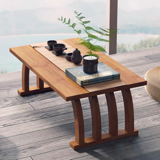 Chinese Arched Low Tea Table Bamboo 4 Sizes 60-90cm