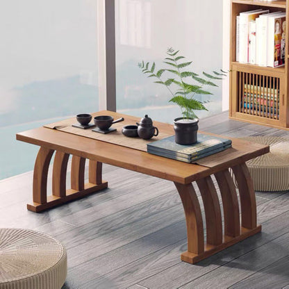 Chinese Arched Low Tea Table Bamboo 4 Sizes 60-90cm