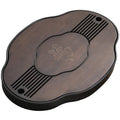 Bamboo Tea Tray Gongfu Drainage Fortune Carved Walnut 37cm