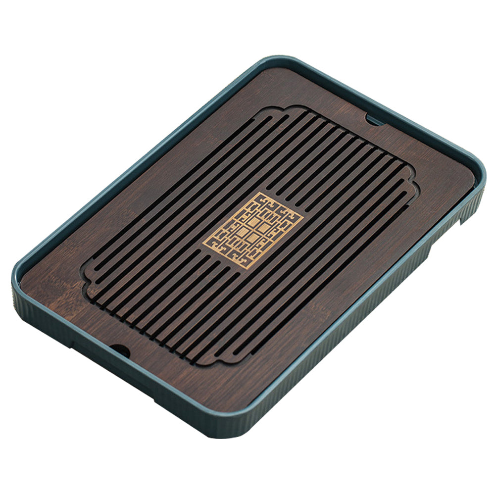 Bamboo Gongfu Tea Tray with Drainage | Minimalist 36cm