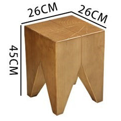 Wood Tea Table Set with 3 Chairs – Cast Iron Tray & Pine Top