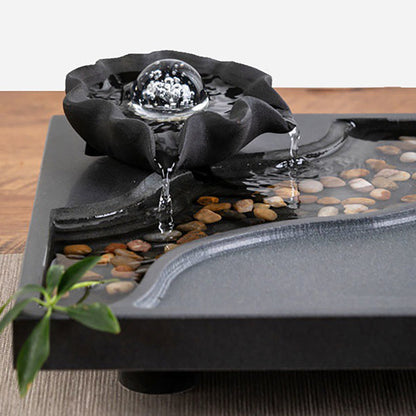 Stone Tea Tray Waterflow Zen Black Stone Gongfu Tea Board